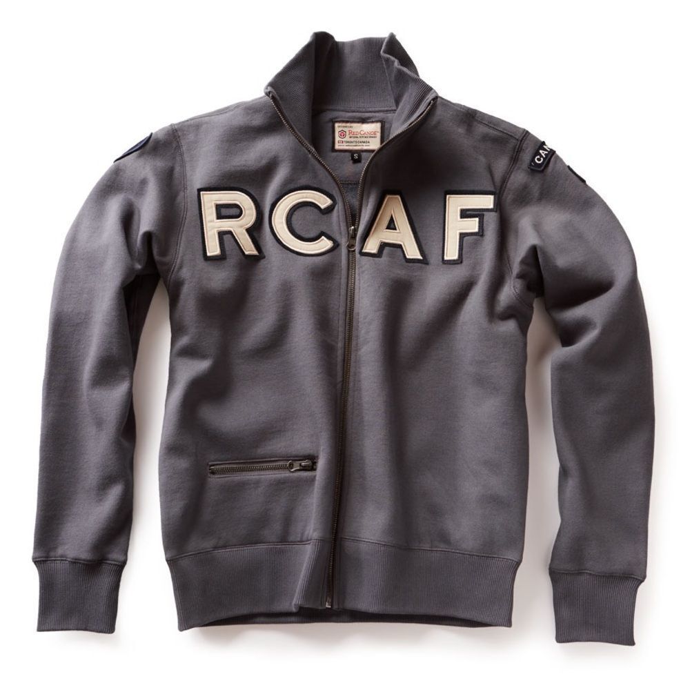 Red Canoe Canada RCAF Full Zip Sweatshirt Royal Canadian Air Force Medium